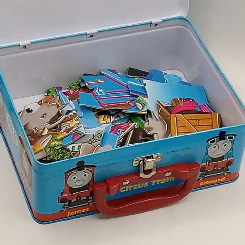 THOMAS CIRCUS Train & Friends PUZZLE Case Toy Lot Ravensburger 36 2 inch Pieces - Picture 2 of 14